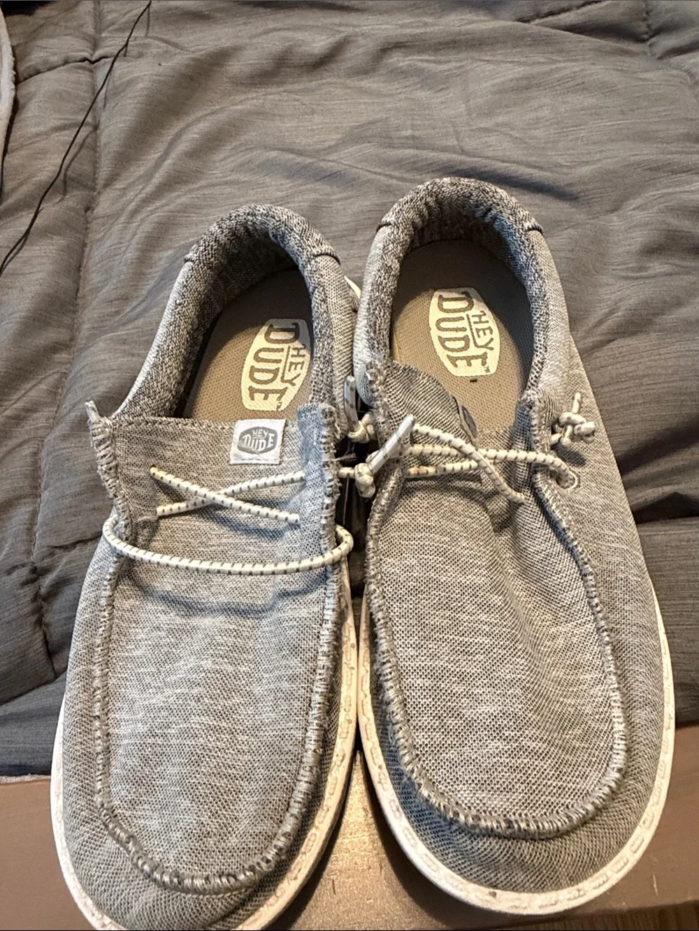 Hey Dude Kids Slip-On Loafers in Heather Gray